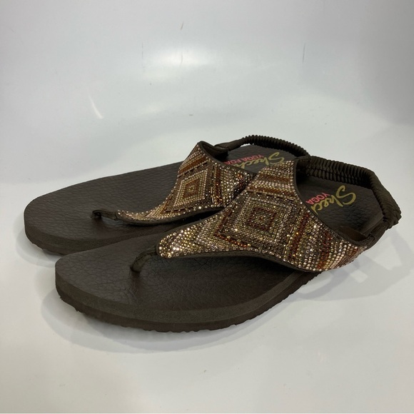 Skechers meditation gypsy glam sandals size 9 - Picture 3 of 8